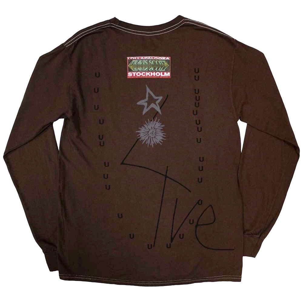 Travis Scott - Summer Run 2023 Stockholm Longsleeve shirt - Bruin